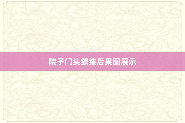 院子门头缱绻后果图展示
